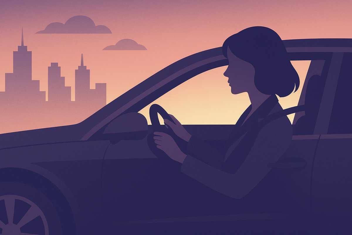 Female Chauffeur Driving Toronto Airport Taxi
