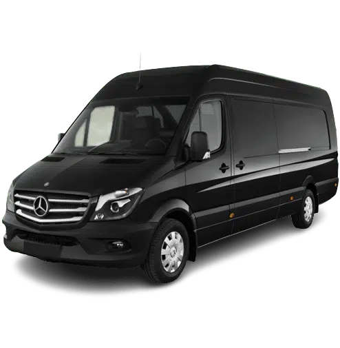 Mercedes Sprinter van for Buffalo to Canada airport taxi service and group transfers